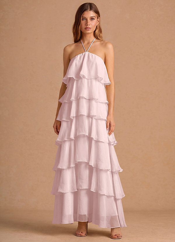 Robe Maxi Rose Poudré Hesper image1