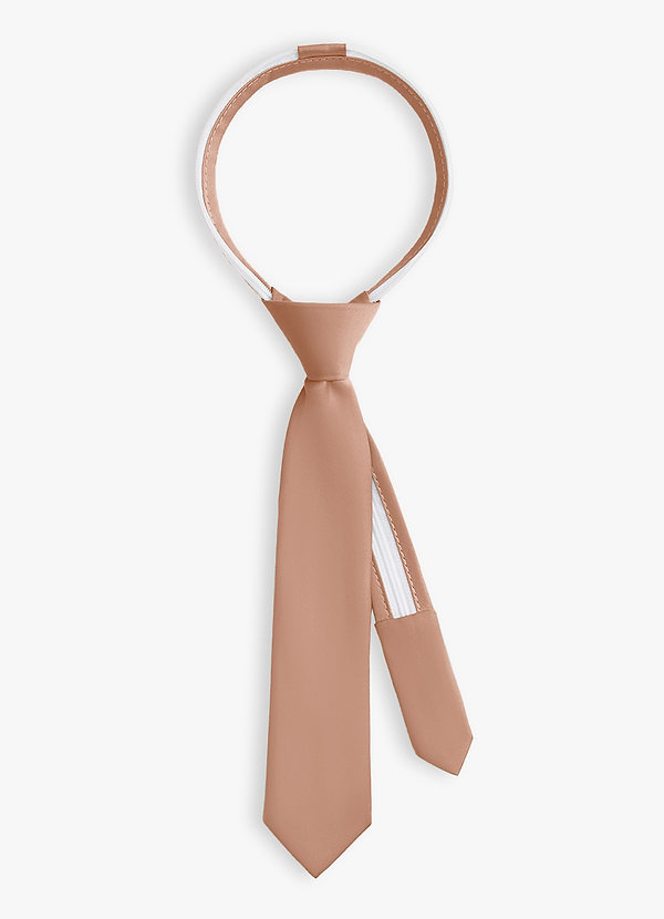 front Boy's Matte Satin Pre-Tie