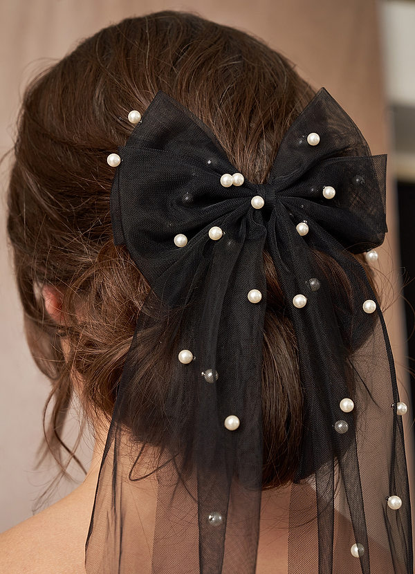 front Bridal Hair Bow Hair Clip