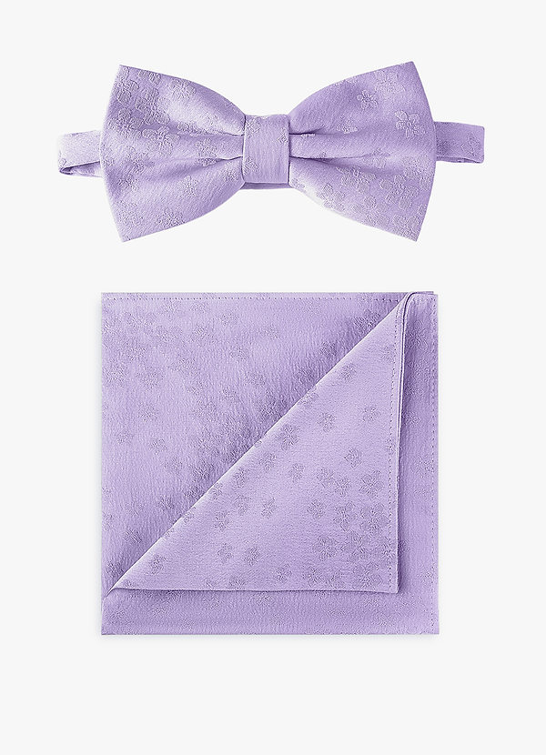 front Jacquard Bow Tie & Pocket Square Set