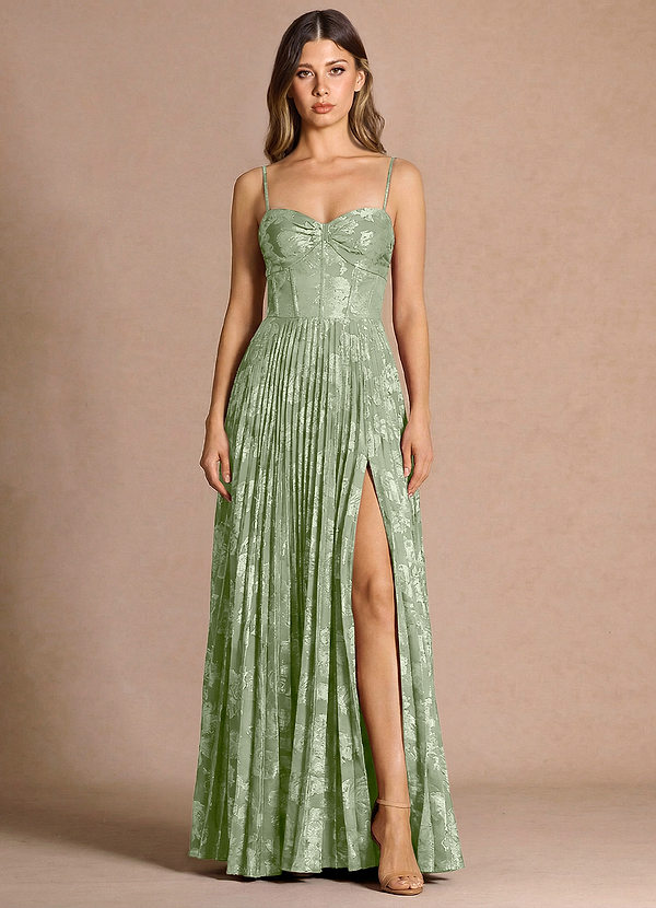 Vesper Light Green Maxi Dress image1