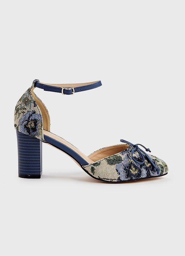 【PORTERNA】Mont Flower Strap Block Heels Amazon.com | FSJ Women Floral Stiletto High Heel Sandals