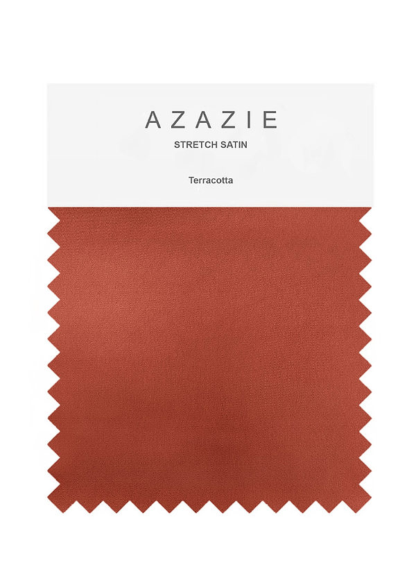 front Azazie Stretch-Satin-Muster