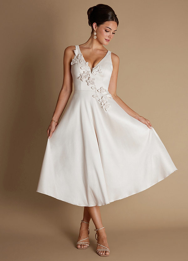 Aurora Eggshell Midi Dress image1