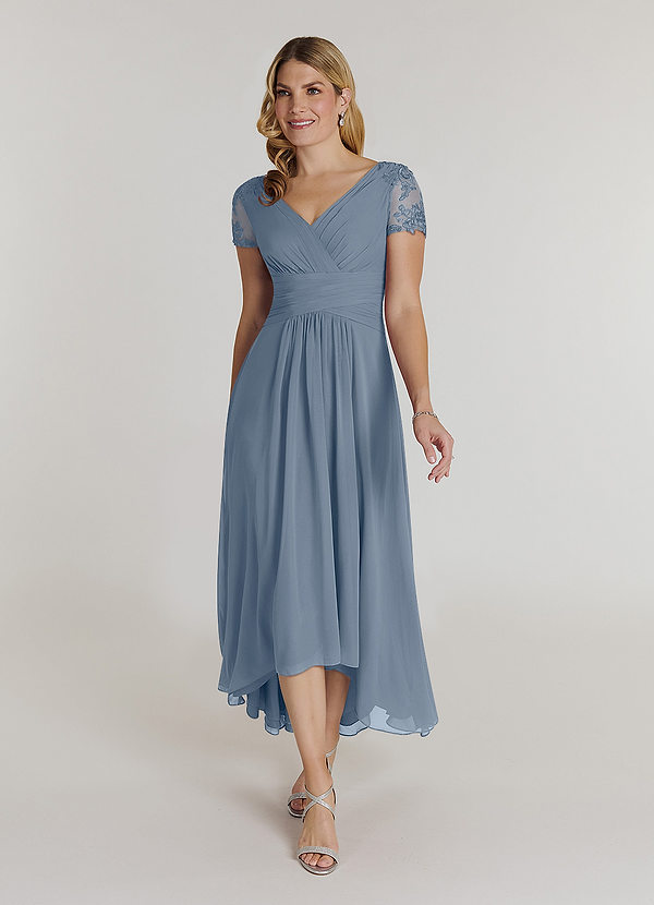 Azazie Thais Mother of the Brides Dresses Twilight A-Line Lace Chiffon Dress image1
