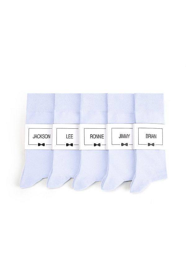 front Calcetines de vestir para hombre con etiqueta personalizada
