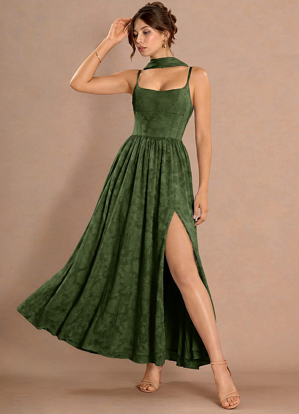 Kleid Orienne Olivgrün image1