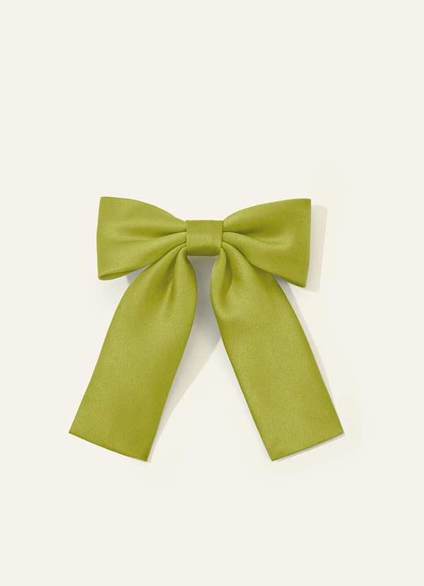 front Girls Matte Satin Bow Hair Clip