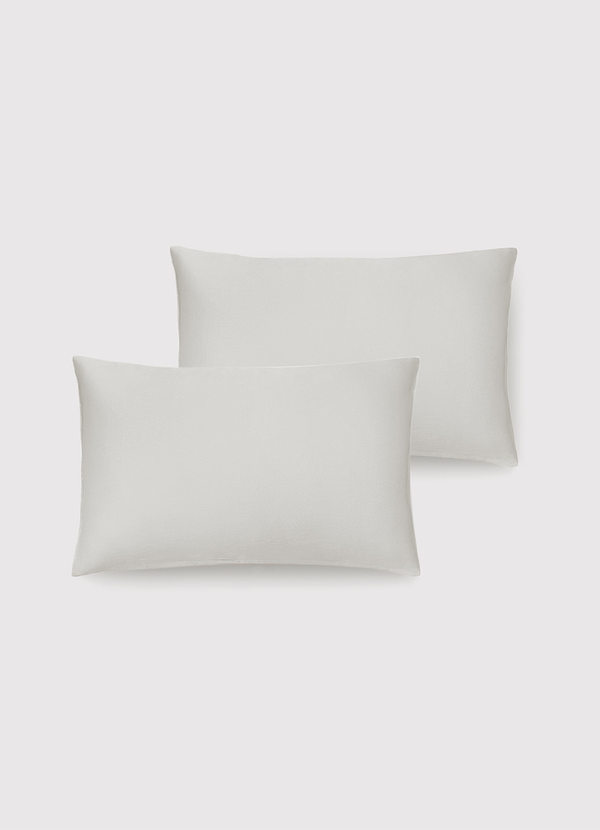front White 100% Washable Silk 2-Piece Pillowcases
