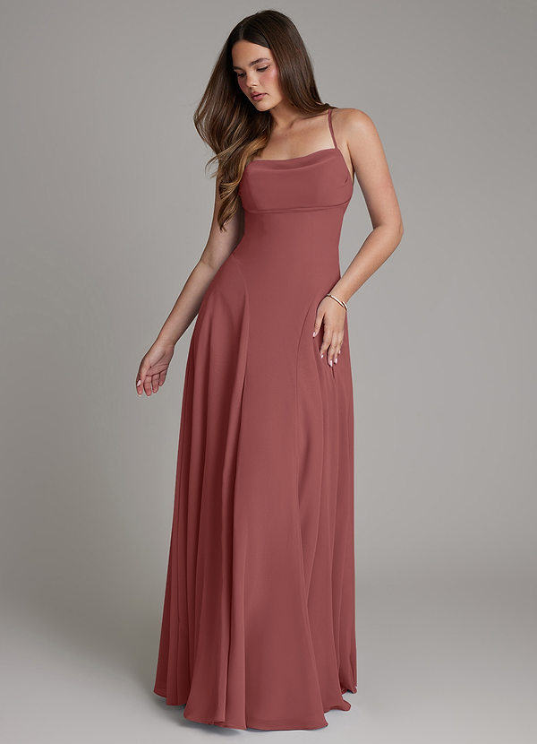 Azazie Irelia Bridesmaid Dresses Amethyst A-Line Sweetheart Neckline Chiffon Dress image1