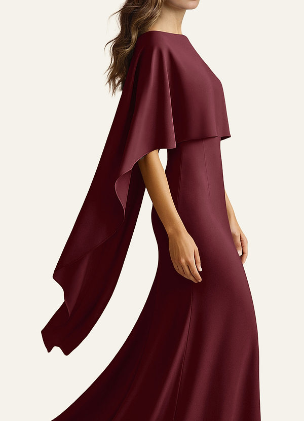 front Azazie Mantella multiuso in raso elasticizzato in tinta