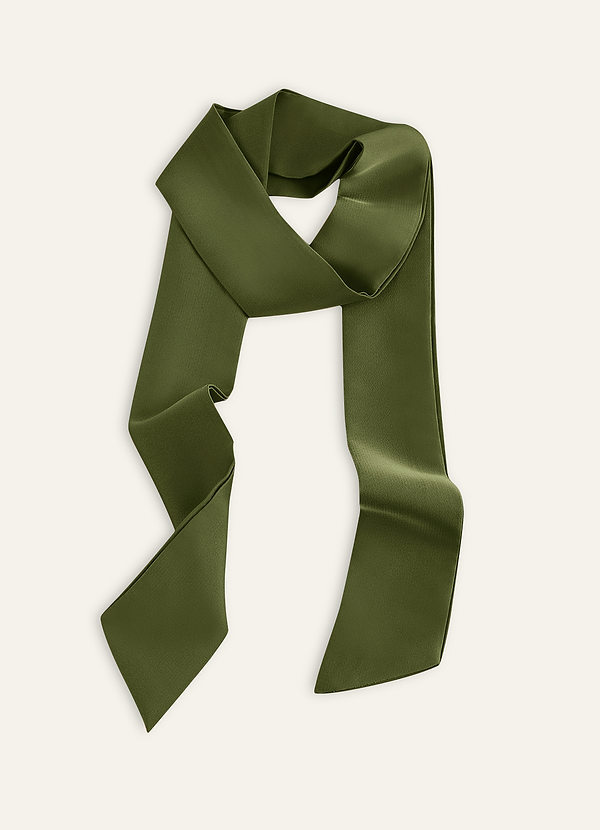 front Pañuelo para el pelo de satén elástico de color a juego