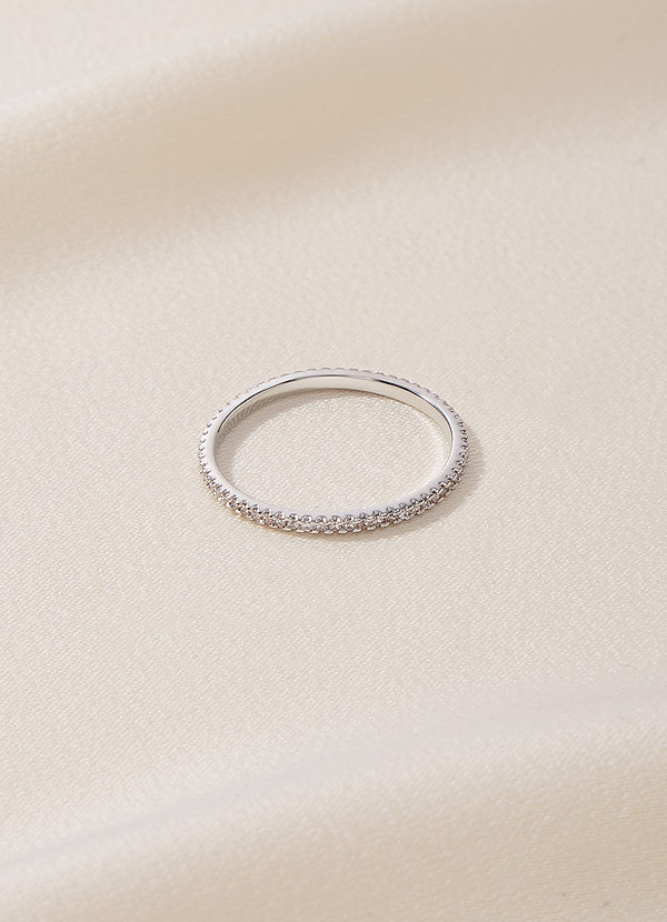 front Rhinestone Eternity Band