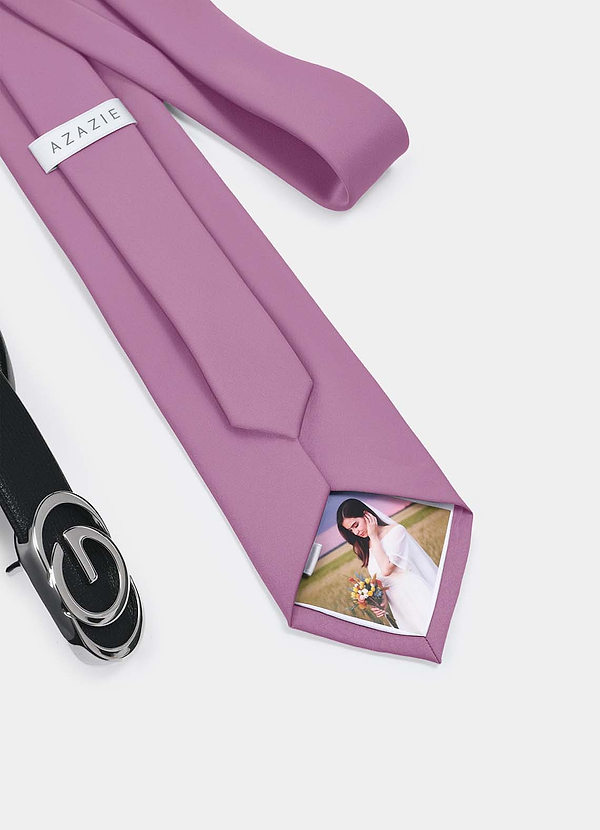 front Stropdas van stretchsatijn met gepersonaliseerde foto - stropdas op maat