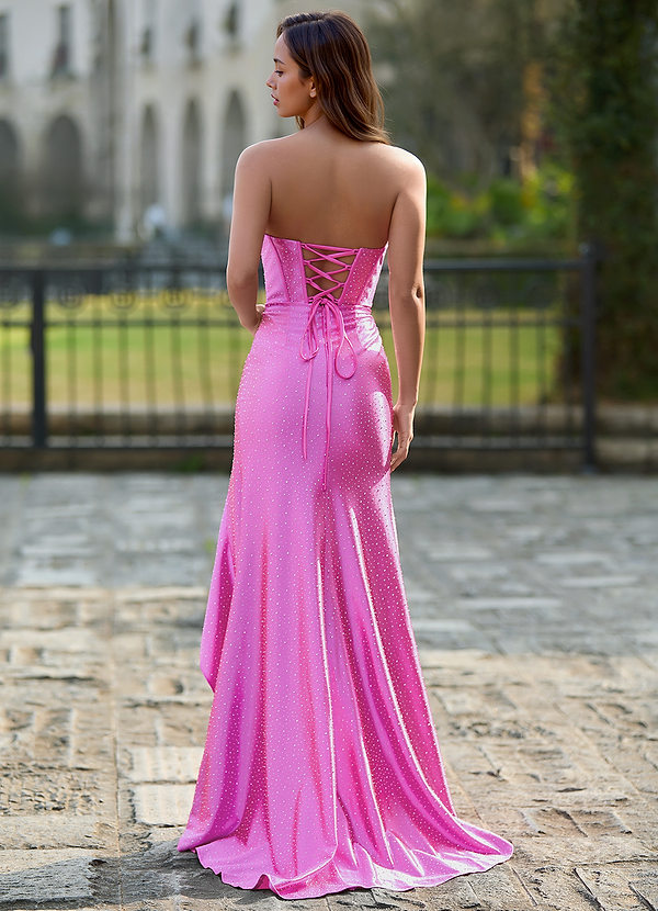 Cerys Pink Corsat Prom Dress image1