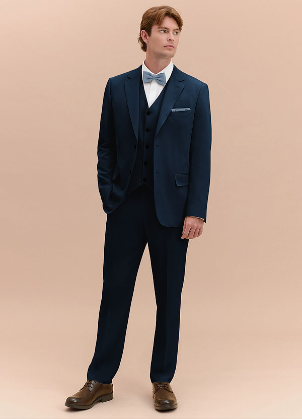 front William Navy Blue Comfort Blend Suit