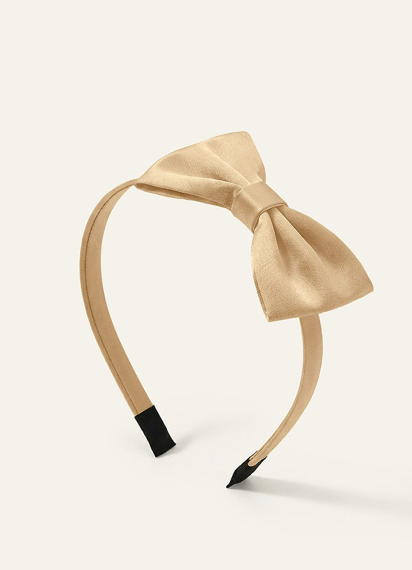 front Diadema de satén para niñas