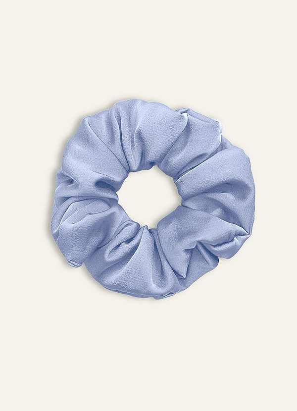 front Paquete de 3 coleteros elásticos de satén para dama de honor de gran tamaño a juego