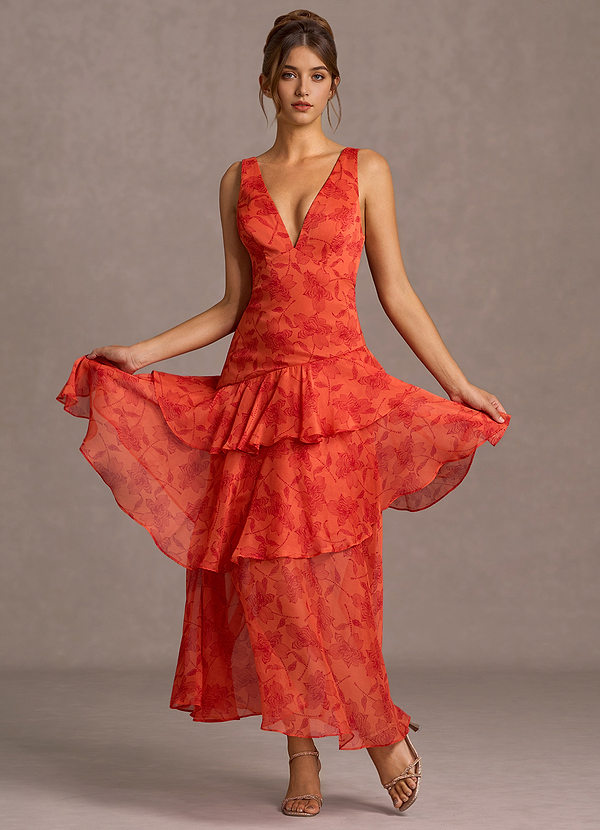 Serenity Tangerine Maxi Dress image1