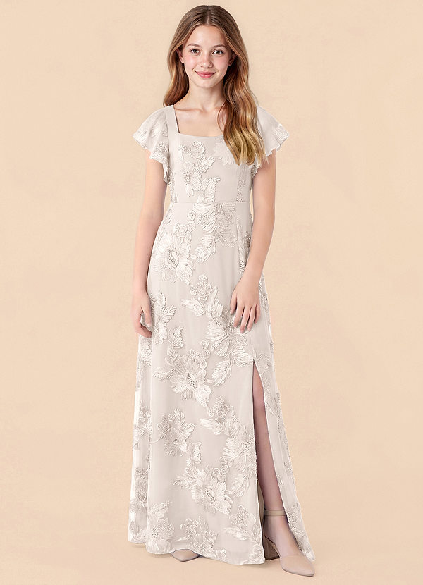front Azazie Jaymie Junior Formal Dress