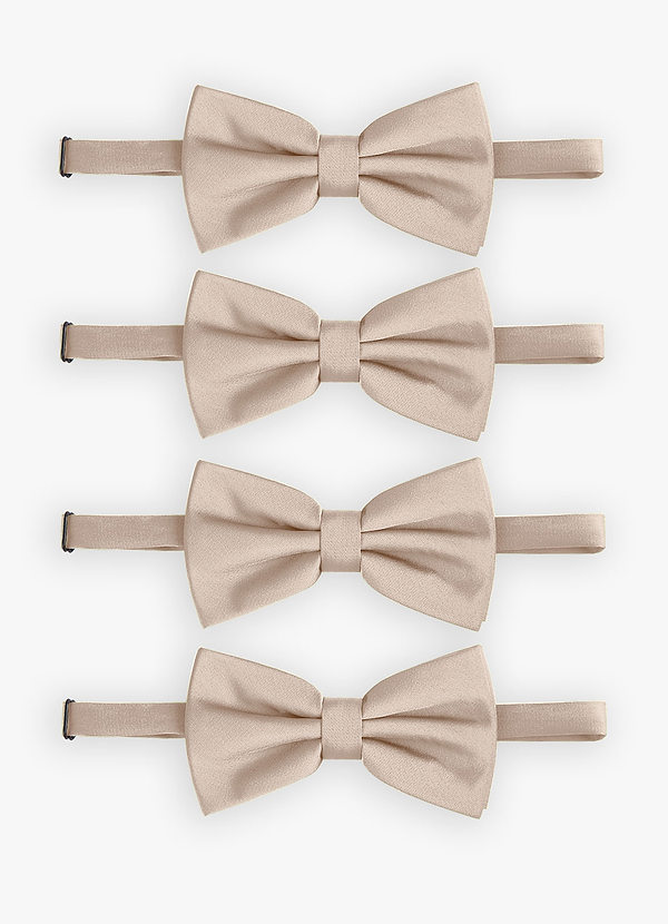 front Nœud papillon extensible en satin ajustable – Ensemble de 4 pièces