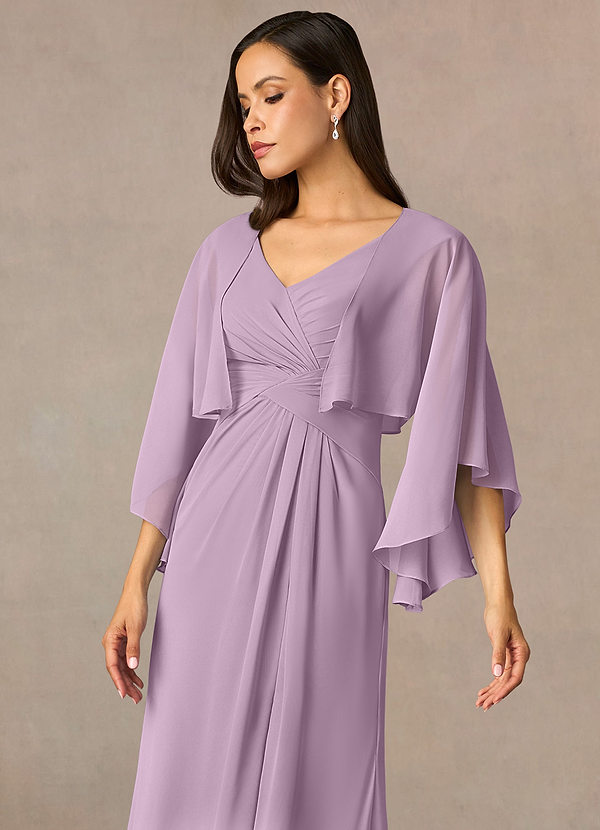 front Azazie Matching Color Deborah Chiffon Wrap