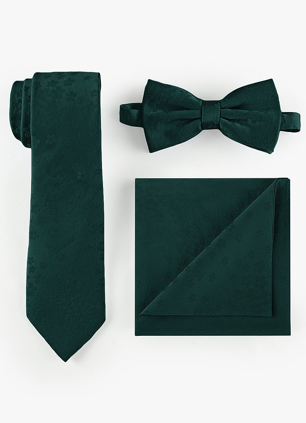 front Jacquard Skinny Tie & Strik & Pochet Set
