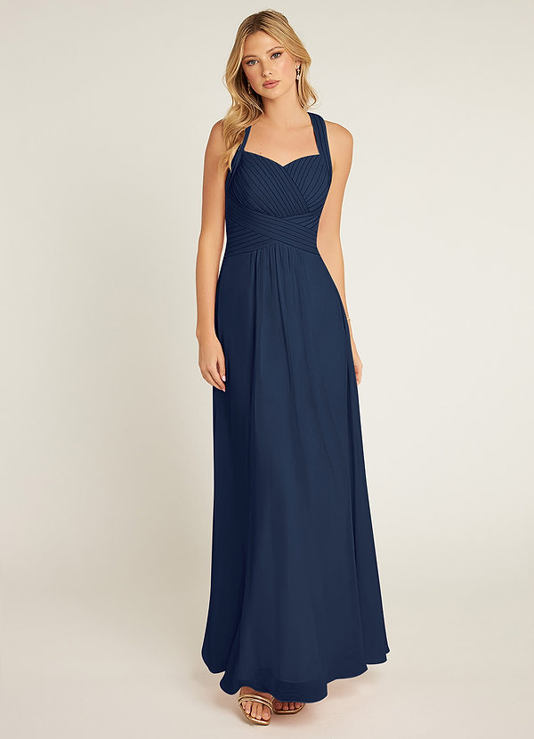 Claudia A-Line Sweetheart Neckline Chiffon Dress