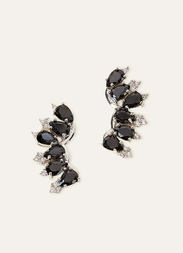 front Colored Crystal Constellation Earrings
