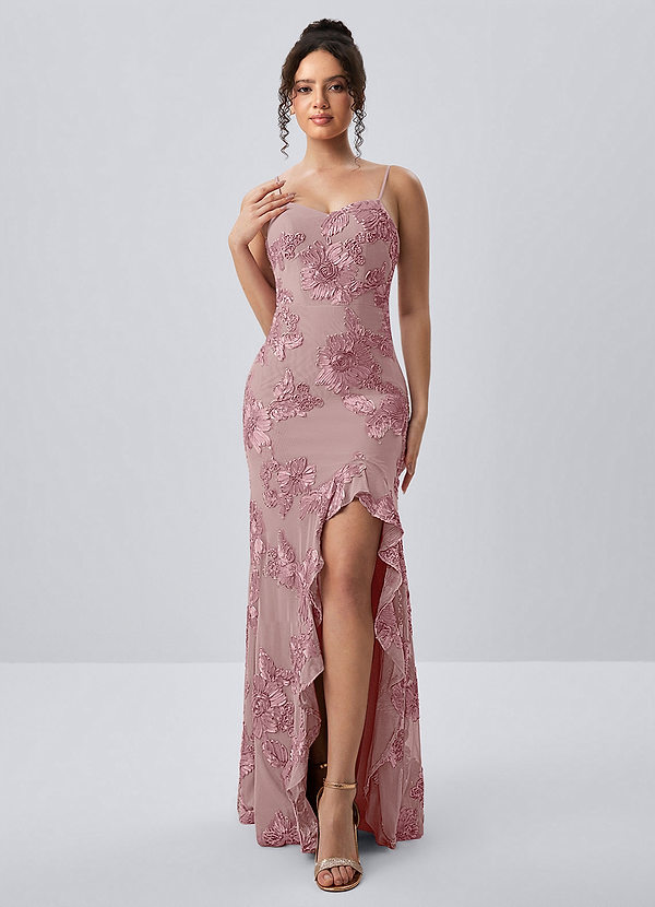 Ivelisse Dusty Lilac Lace Sweetheart Mermaid Dress image1