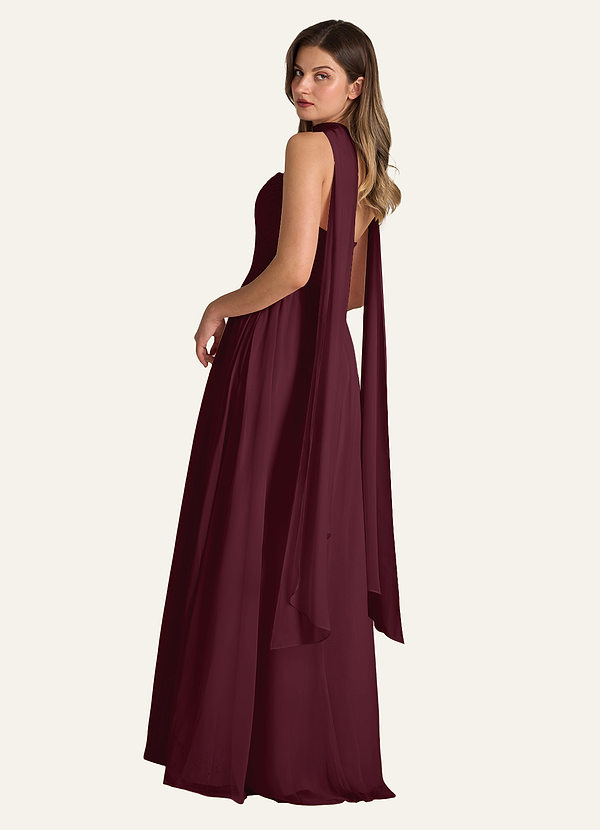 front Azazie Sciarpa in chiffon di colore abbinato