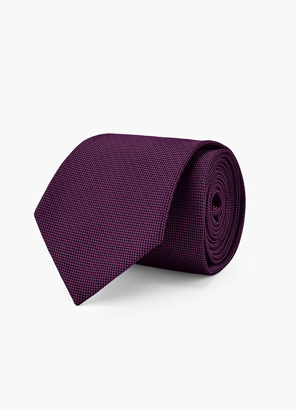 front Solid Textured Modern Tie
