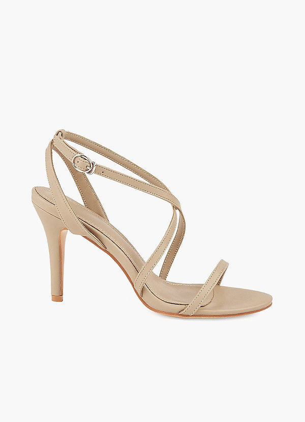 front Stiletto hakken met bandjes