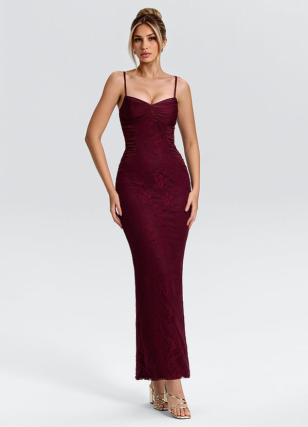 Vestido Ciruela Oscura Midi Sorra image1