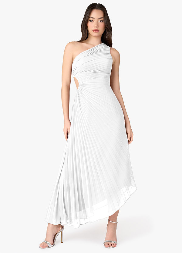 Angelina White Asymmetrical Dress image1