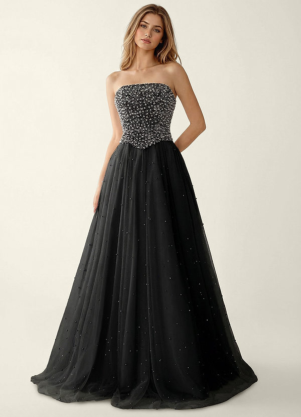 Hathor Zwart Galajurk (tweedelig) met strasssteentjes image1