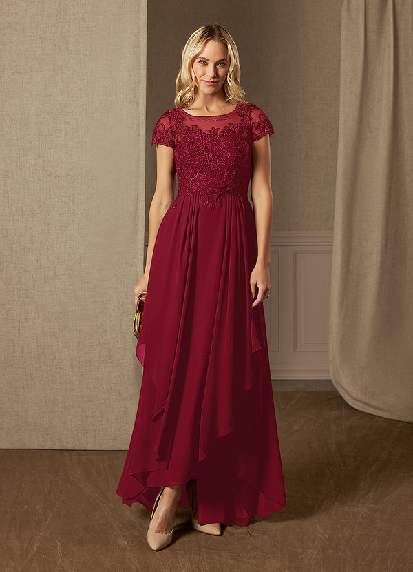 Burgundy Azazie Lunda Mother of the Bride Dress Mother of the Bride ...