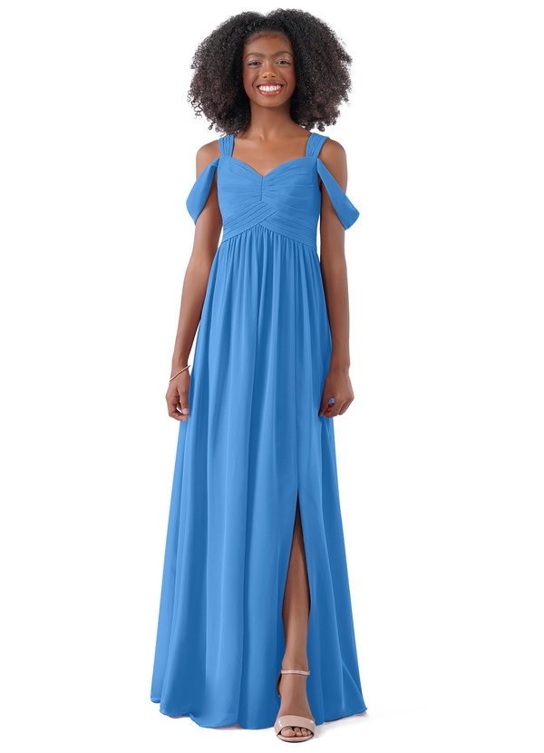 Blue Jay Azazie Lianne Junior Bridesmaid Dresses | Azazie