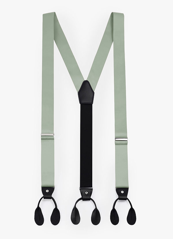 front Matte satijnen smokingbretels met knoopsluiting