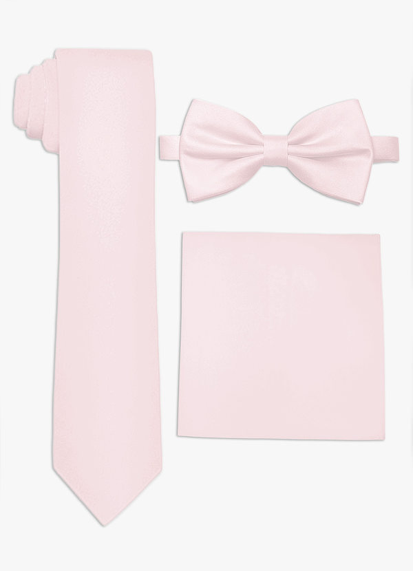 Lilac Plain Satin Tie Set main image 1