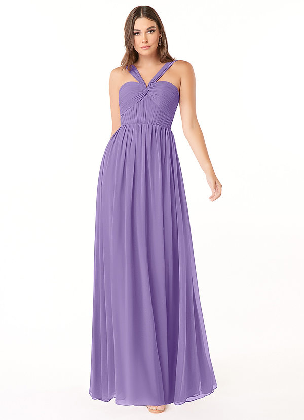 Azazie Dionne Abiti da Damigella Abito A-Line in Chiffon Corsetto Tahiti image1