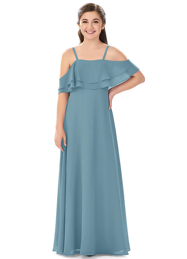Moody Blue Azazie Tink JBD Junior Bridesmaid Dresses | Azazie