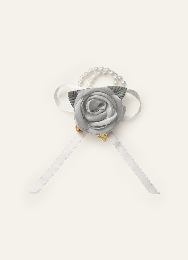 Matching Color Stretch Satin Wrist Corsage front