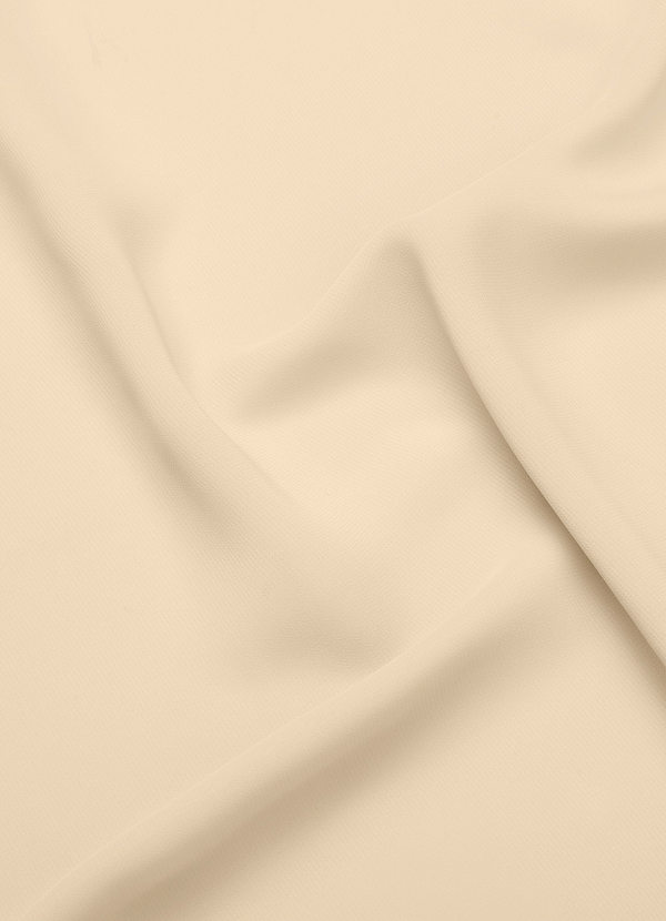 front Azazie Champagne Chiffon Fabric By the Yard