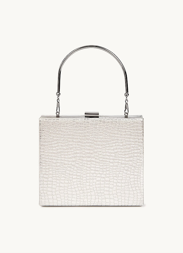 front Textured Shimmer Handbag