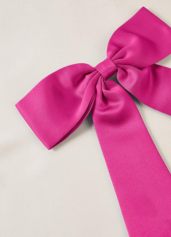 front Matching Color Bow Hair Clip