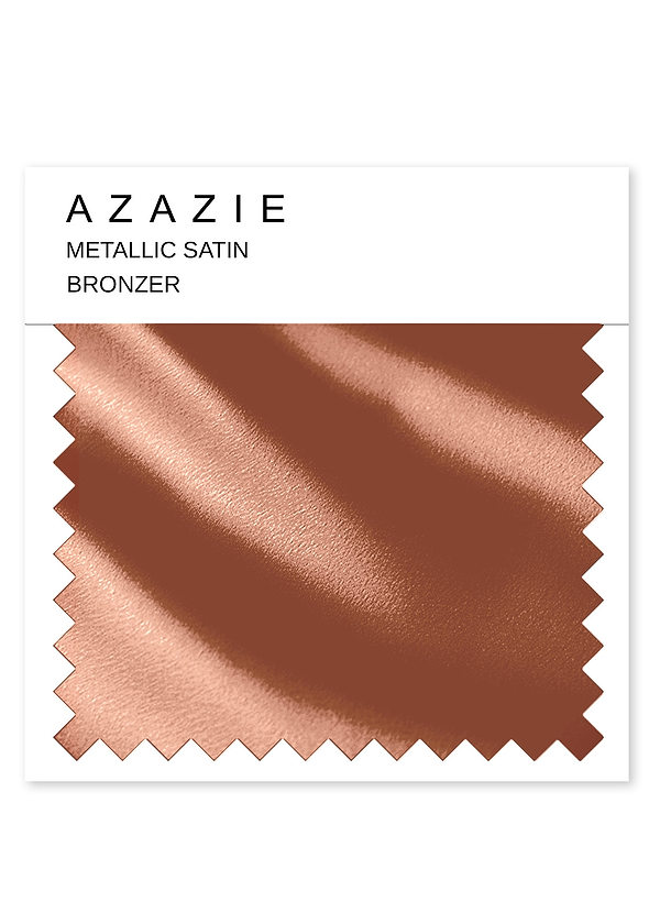 front Azazie Metallic Satin Swatch