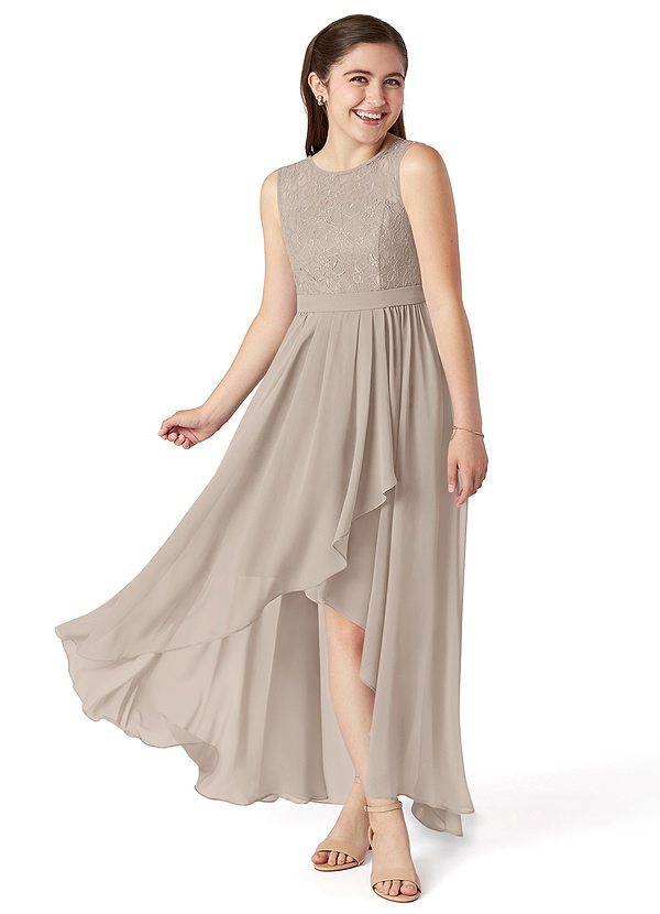 Frost Azazie Roslin JBD Junior Bridesmaid Dresses | Azazie