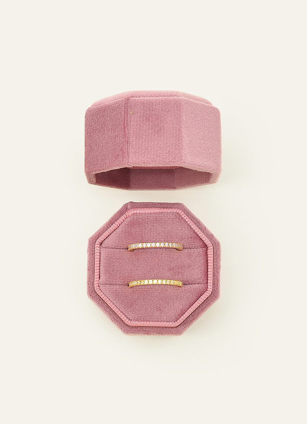 front Wedding Day Velvet Ring Box