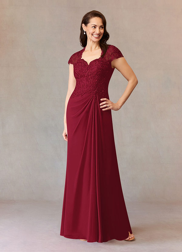 Burgundy Azazie Junie Mother of the Bride Dress Mother of the Bride ...